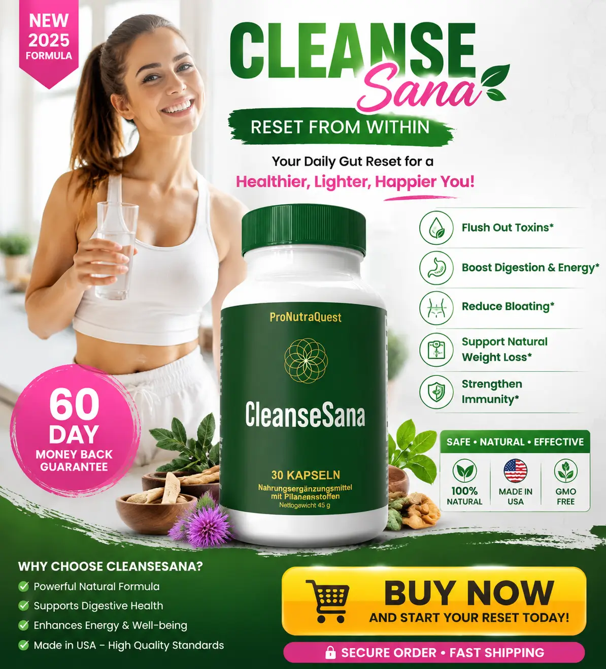 CleanseSana Gut Health Supplement