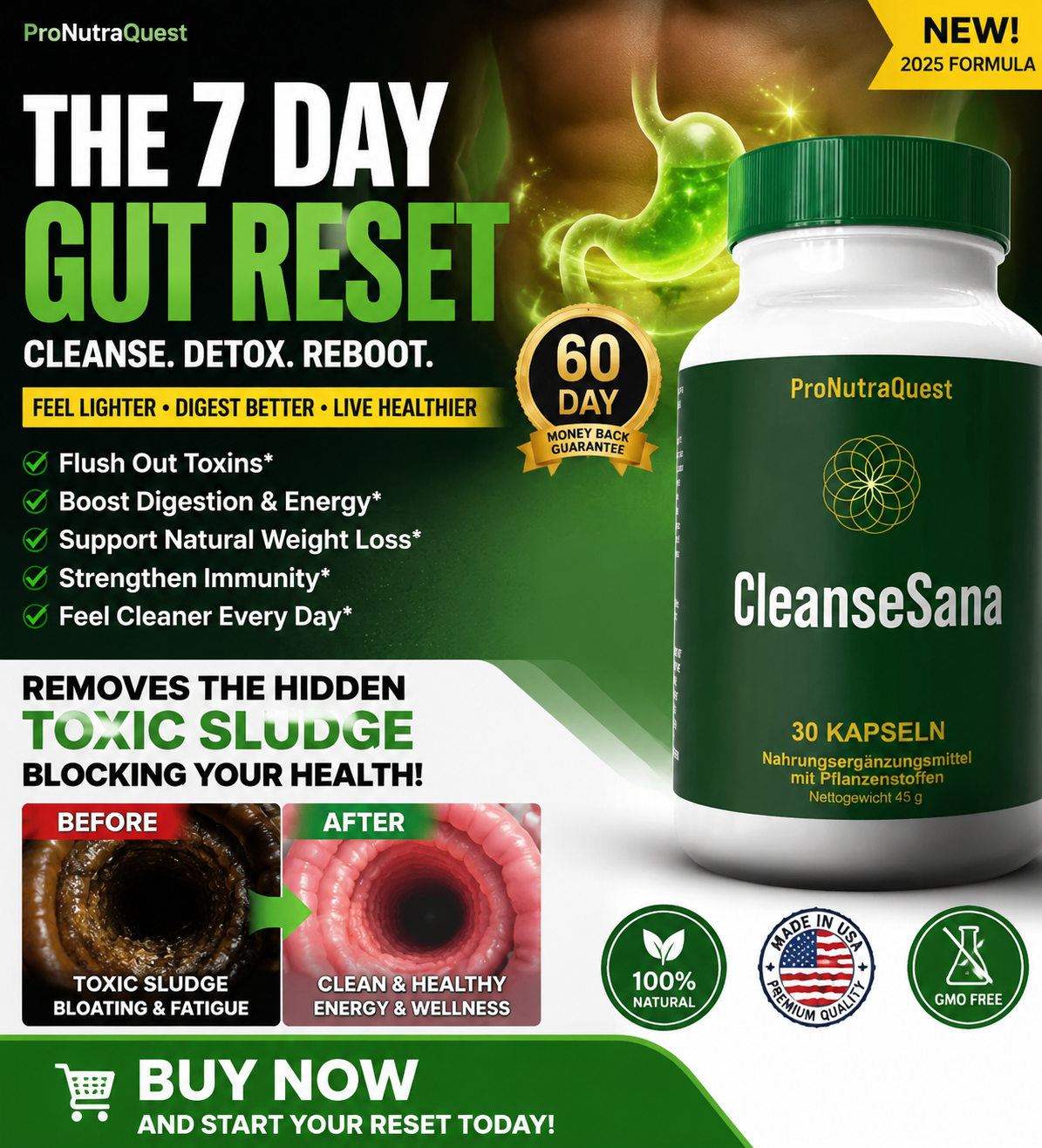 CleanseSana Gut Health Supplement