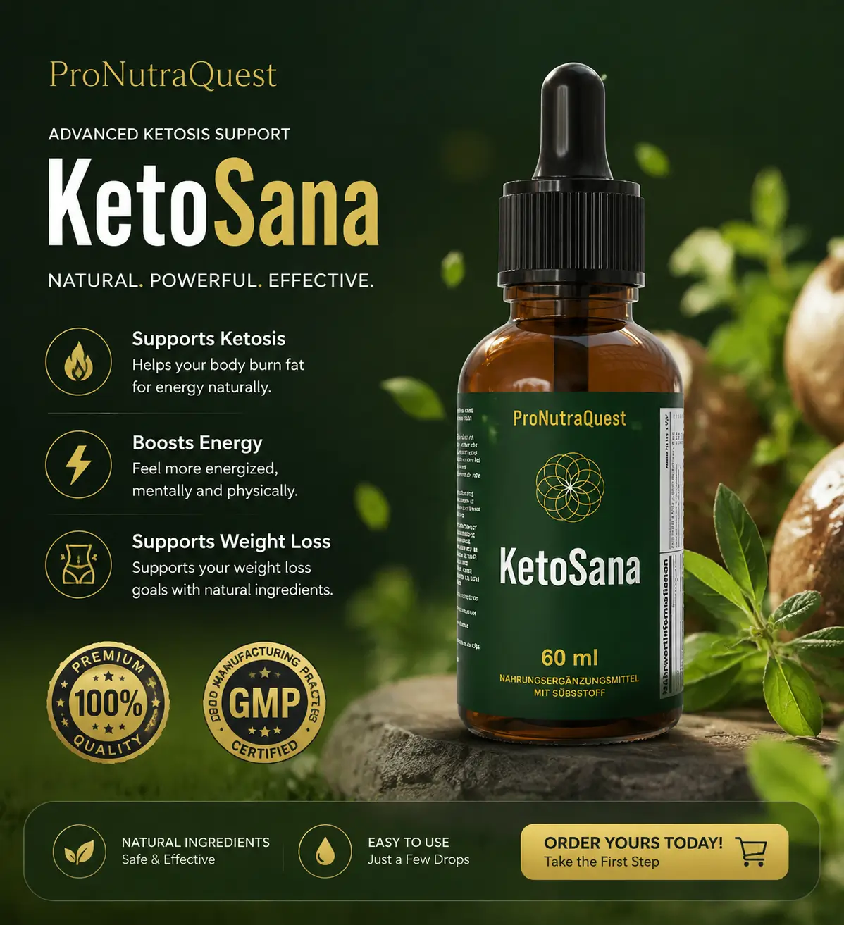 ProNutraQuest KetoSana Liquid Weight Management Drops